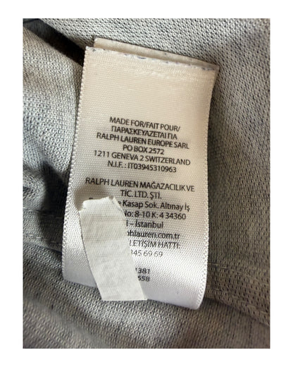 Polo Ralph Lauren Knit Oxford Bluse grau Größe M