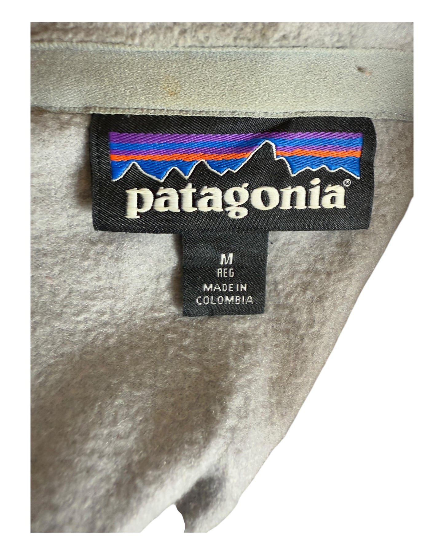 Patagonia Fleece Half Zip Pullover grau Größe M
