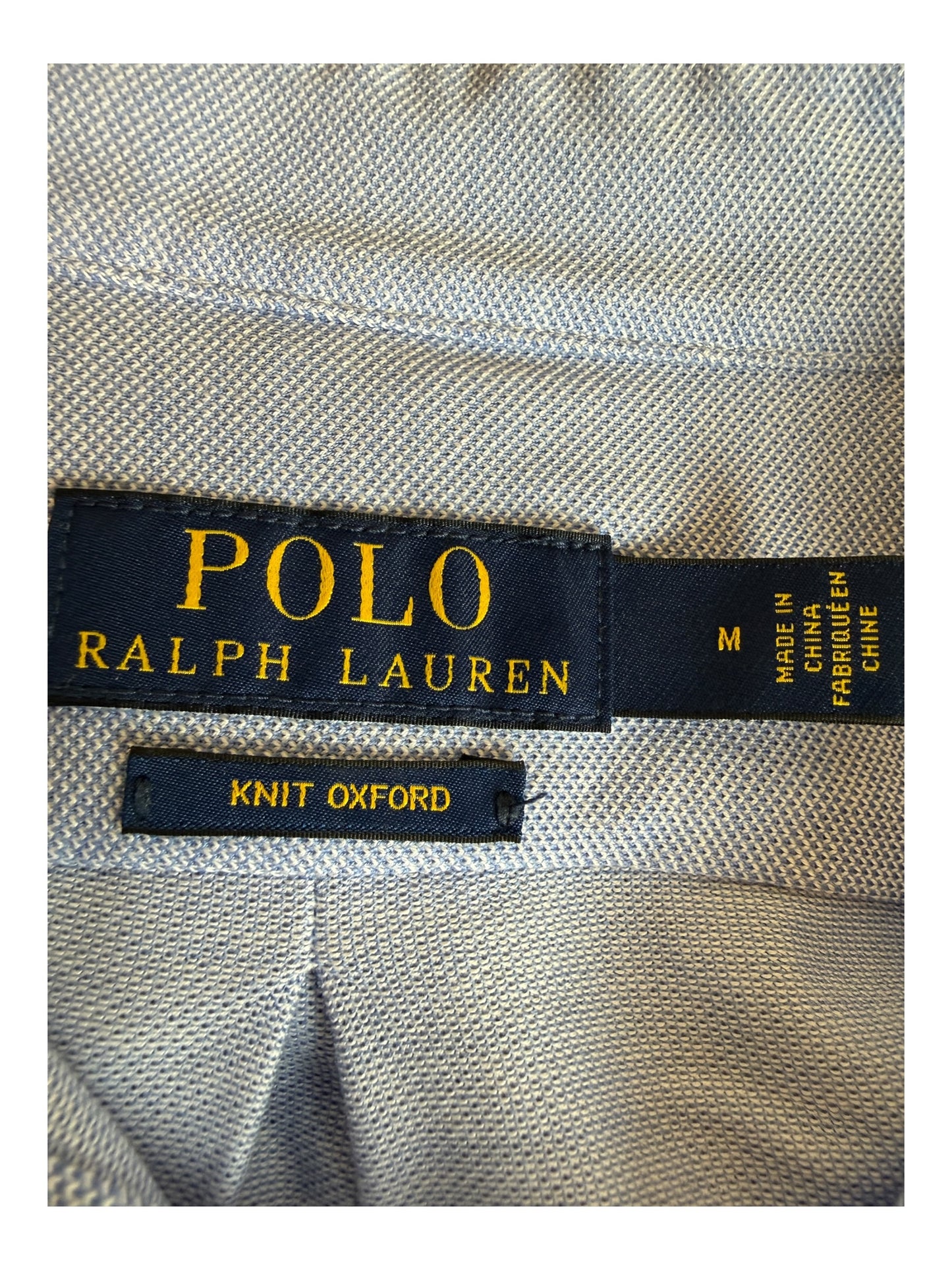 Polo Ralph Lauren Knit Oxfordhemd hellblau Größe M