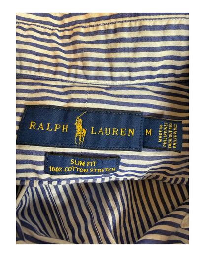 Polo Ralph Lauren Hemd blau weiß gestreift Größe M