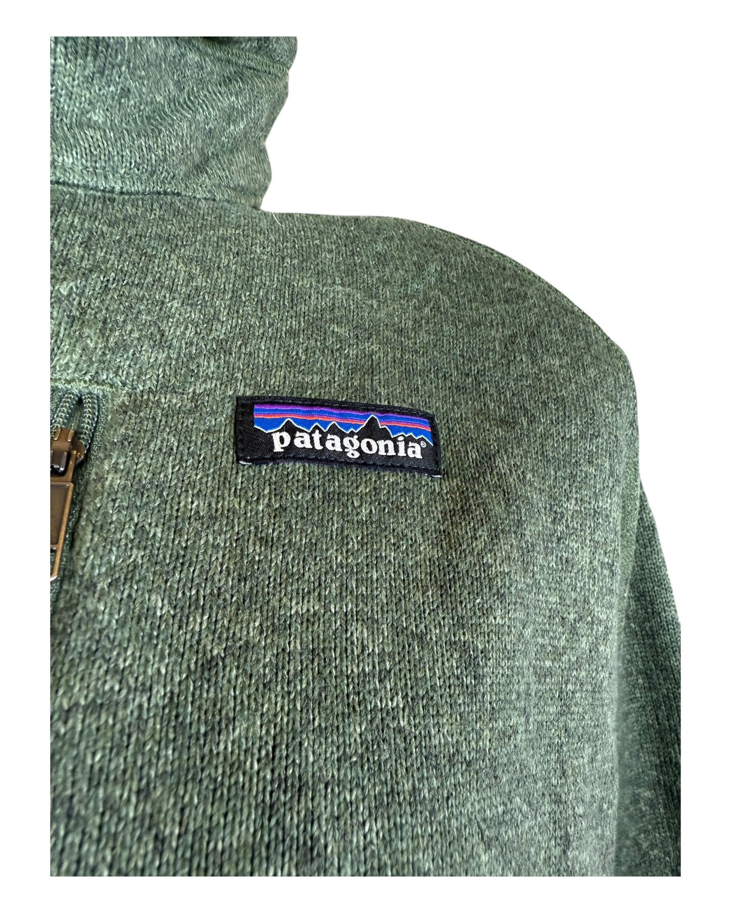 Patagonia Fleece Half Zip Pullover grün Größe L