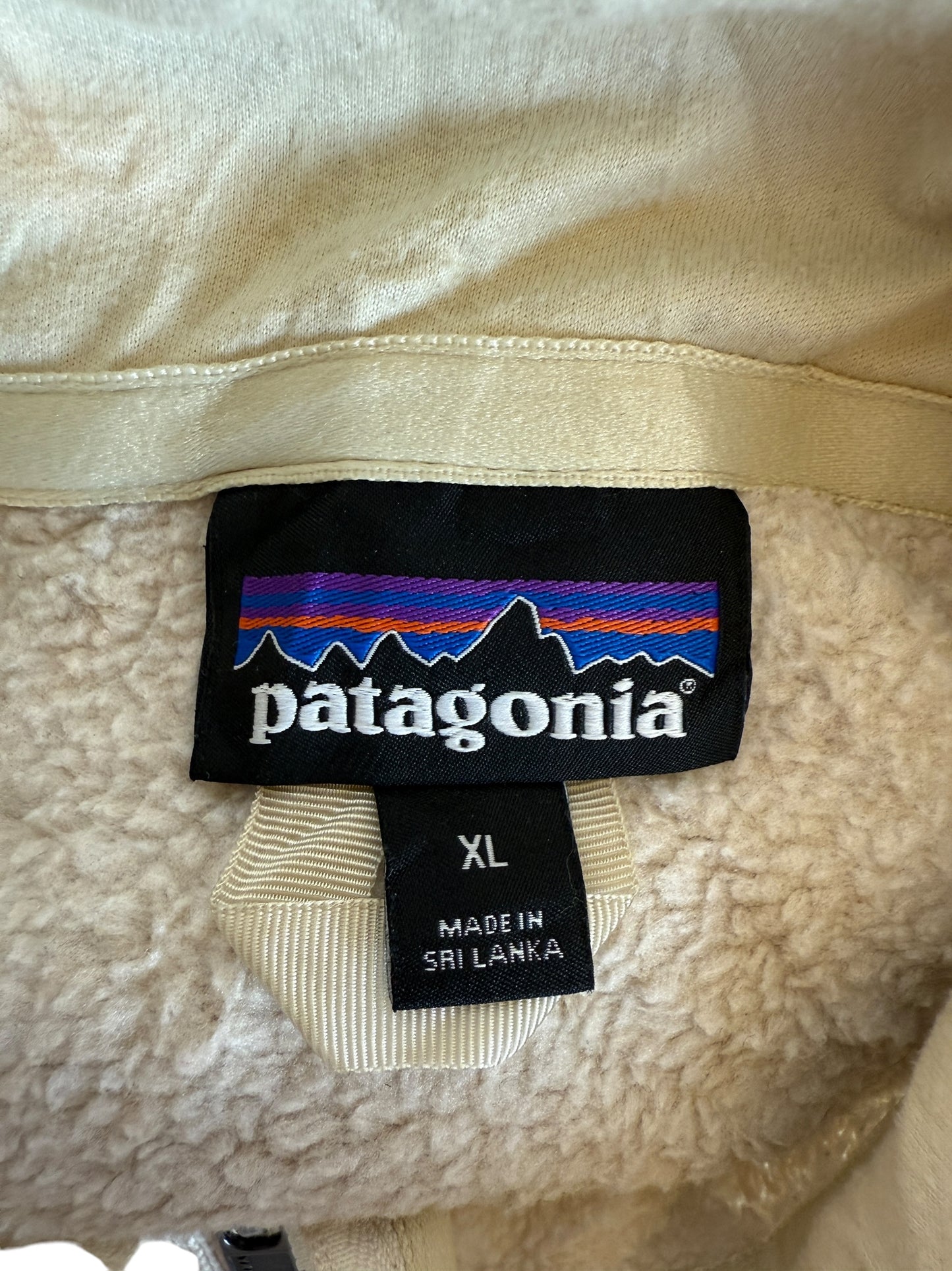 Patagonia Fleece Half Zip Pullover beige Größe XL