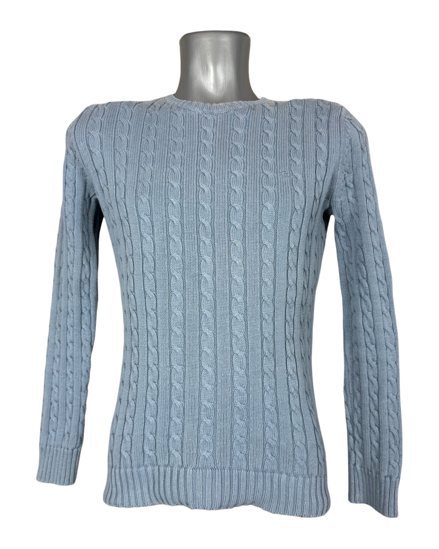 Polo Ralph Lauren Zopfmuster Pullover hellblau Größe S