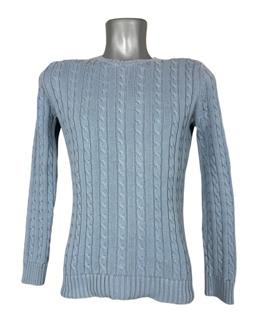 Polo Ralph Lauren Zopfmuster Pullover hellblau Größe S