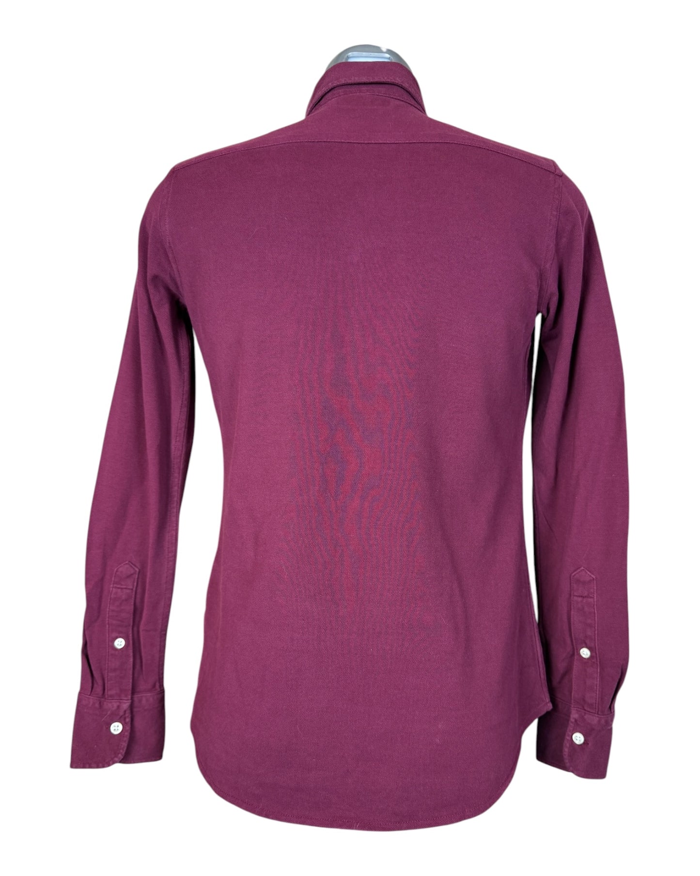 Polo Ralph Lauren Knit Oxford Bluse bordeauxrot Größe M