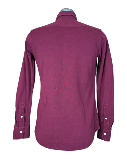 Polo Ralph Lauren Knit Oxford Bluse bordeauxrot Größe M