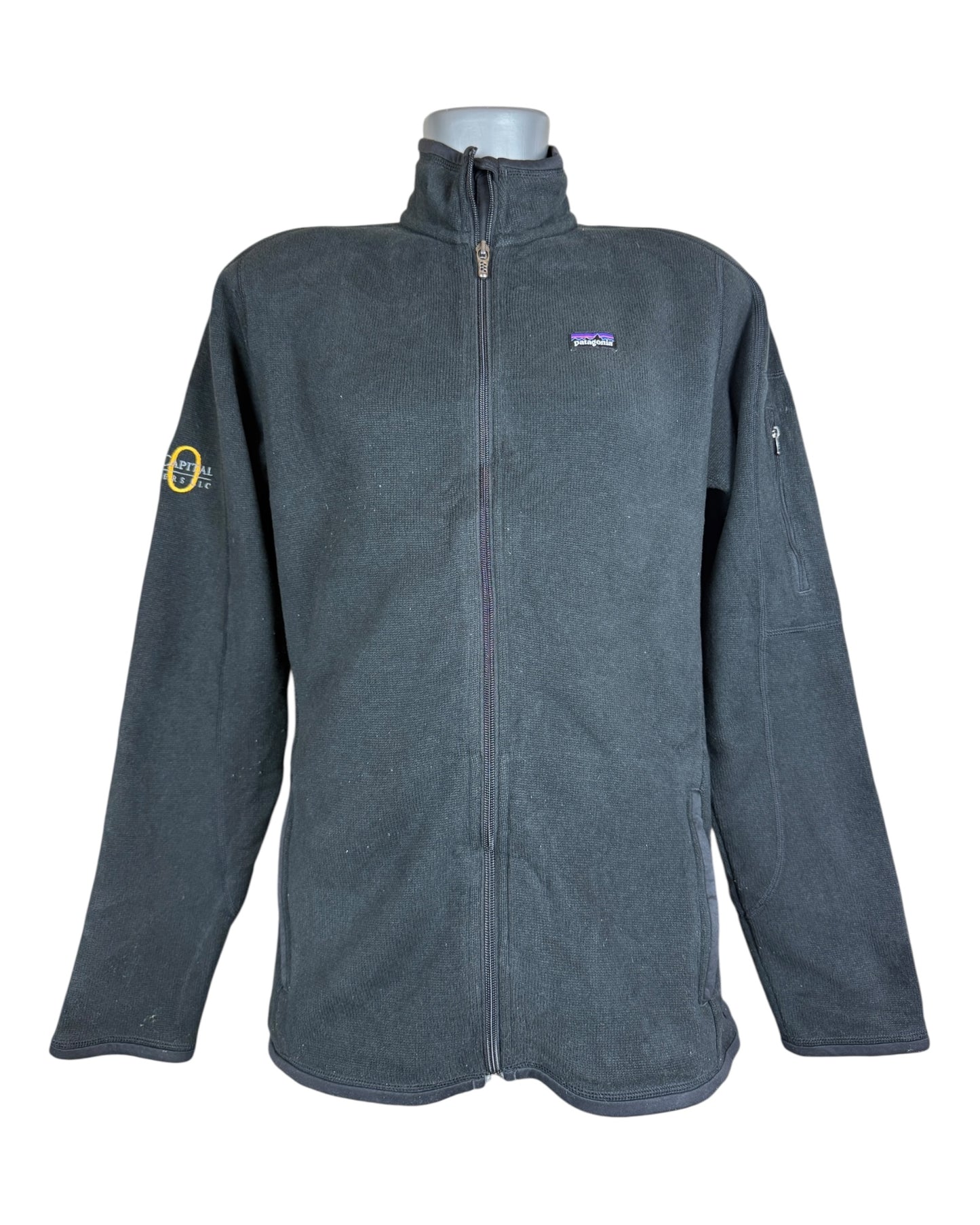 Patagonia Fleece Jacke schwarz Größe L
