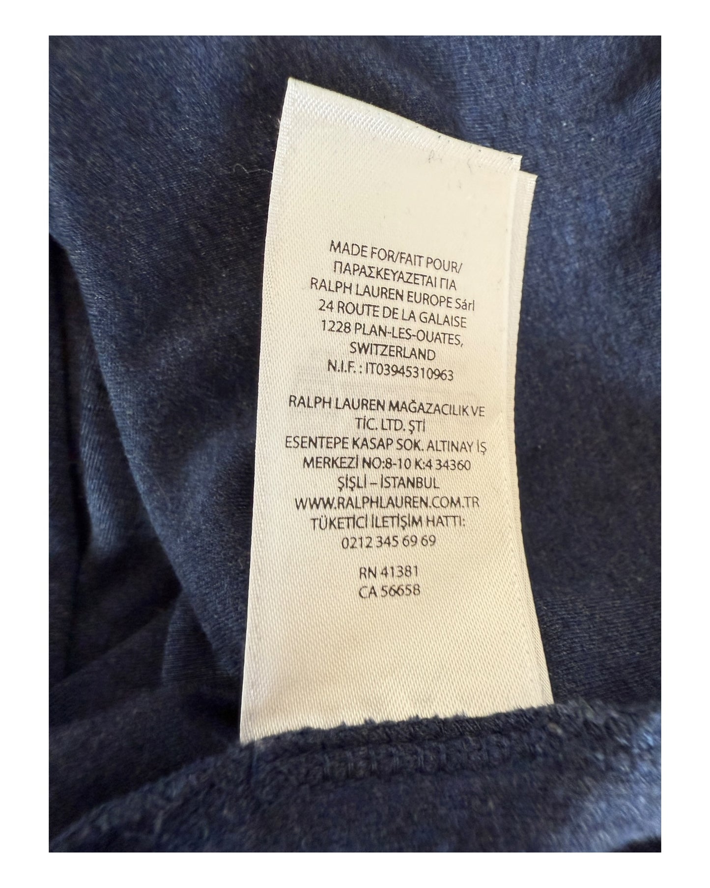 Polo Ralph Lauren Poloshirt marineblau Größe M