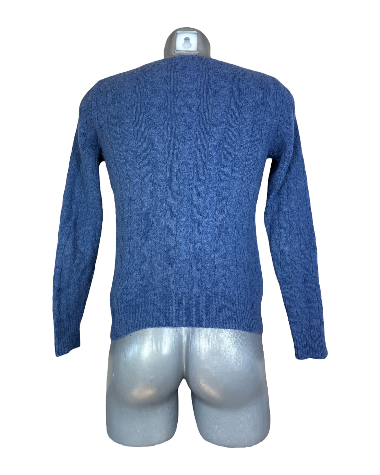 Polo Ralph Lauren Zopfmuster Pullover blau Größe S