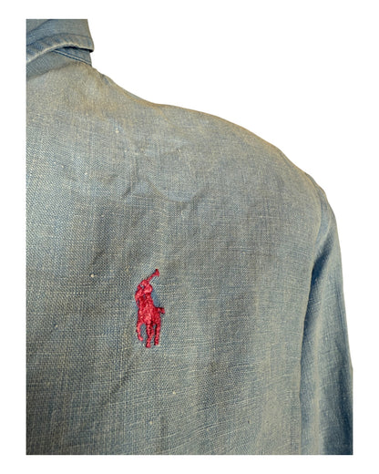 Polo Ralph Lauren Leinenhemd hellblau Größe M