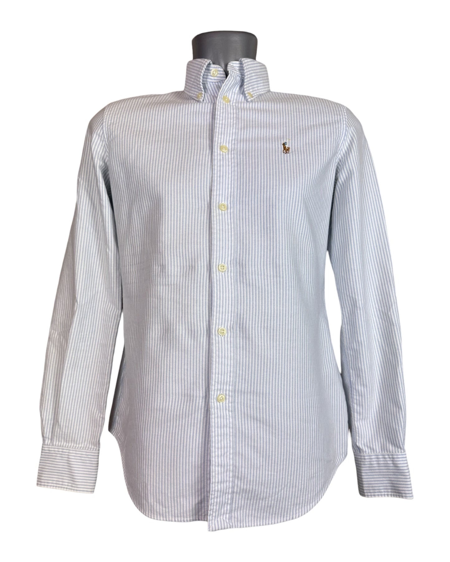 Polo Ralph Lauren Oxford Bluse hellblau weiß gestreift Größe S