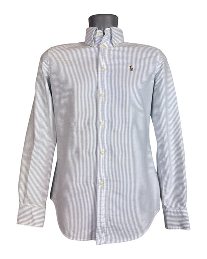 Polo Ralph Lauren Oxford Bluse hellblau weiß gestreift Größe S