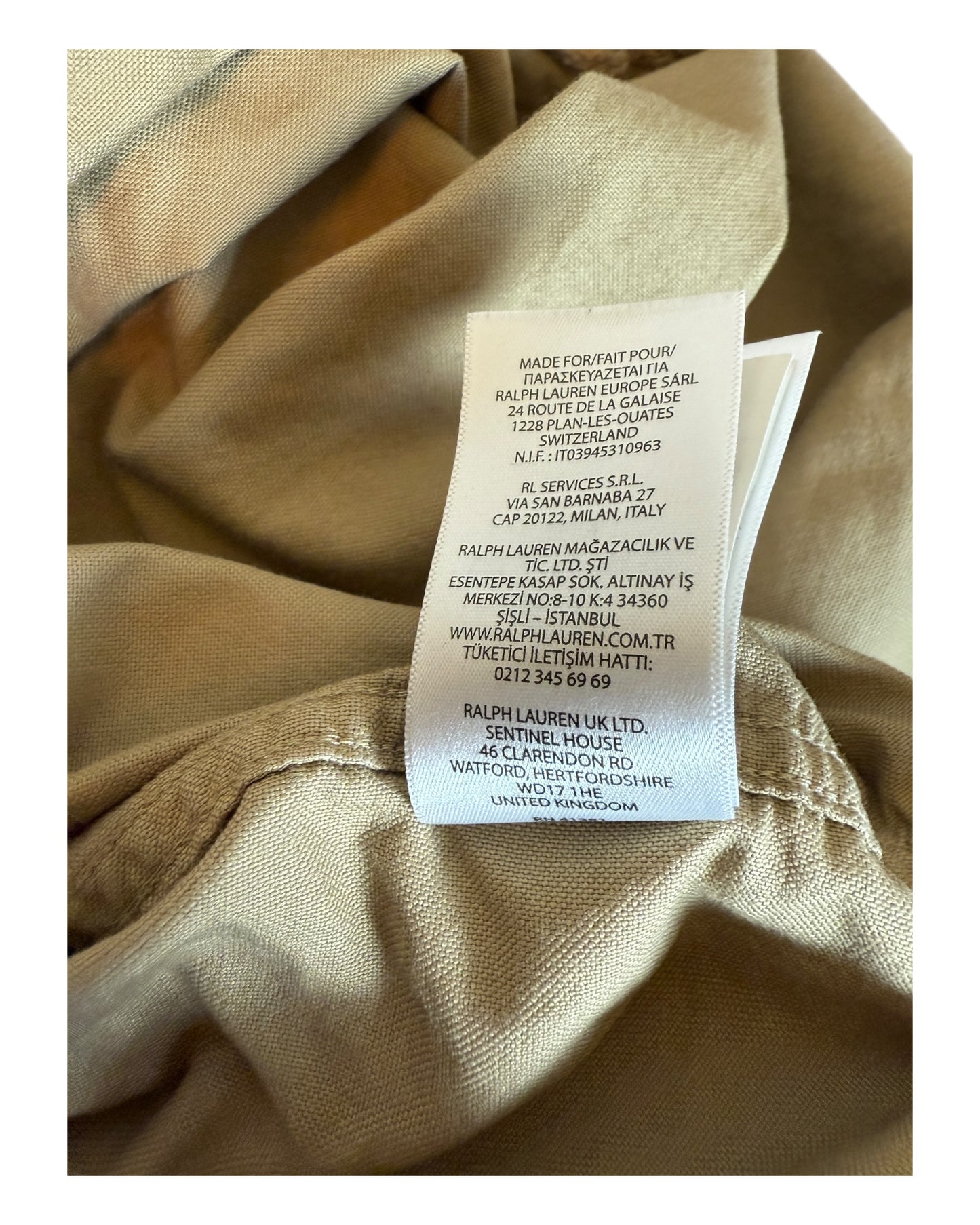 Polo Ralph Lauren Harrington Jacke beige Größe L