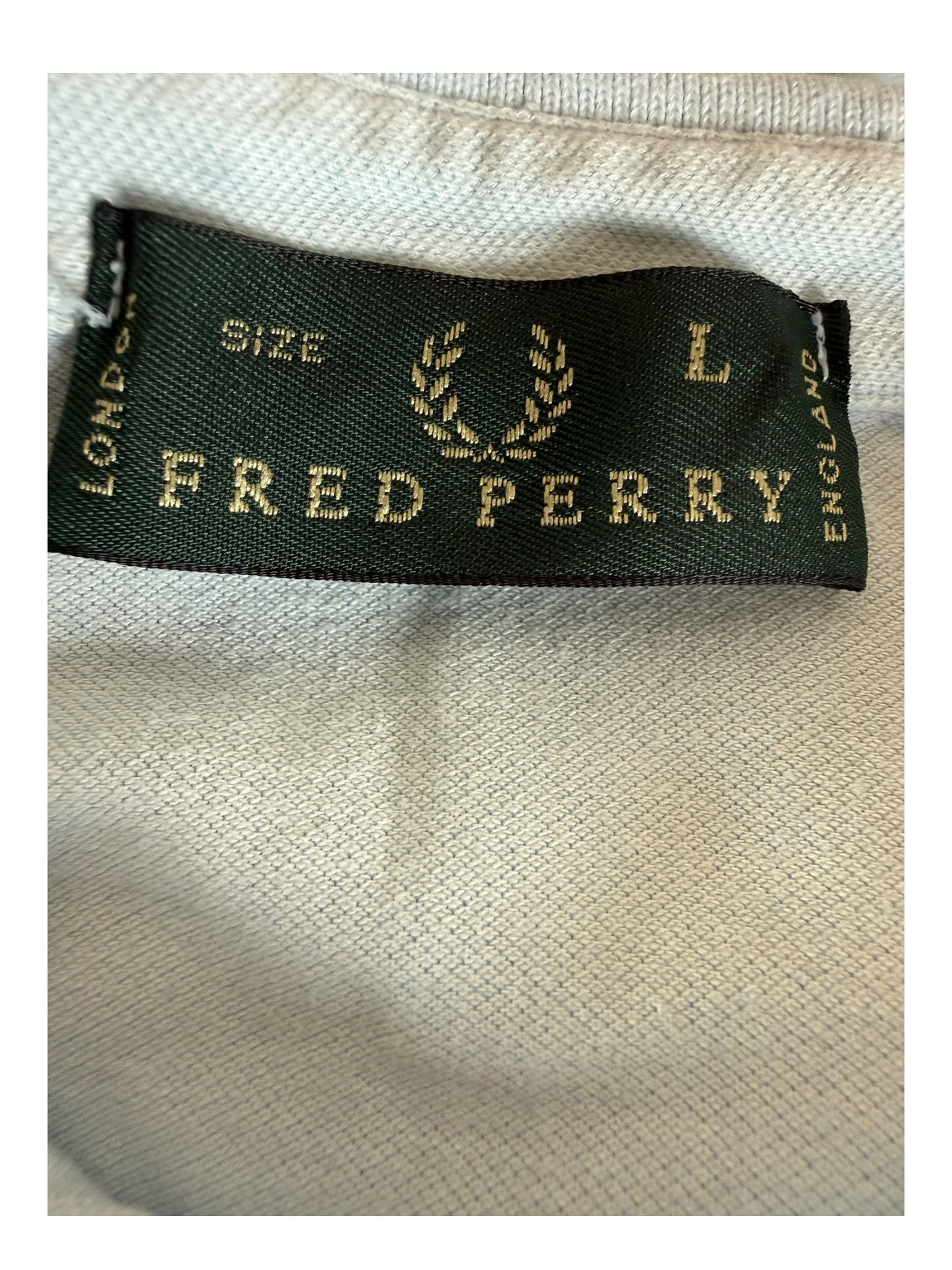 Fred Perry Poloshirt hellblau Größe L