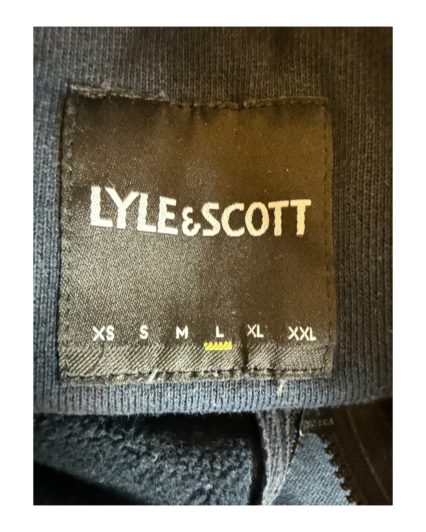 Lyle and Scott Half Zip Pullover marineblau Größe L