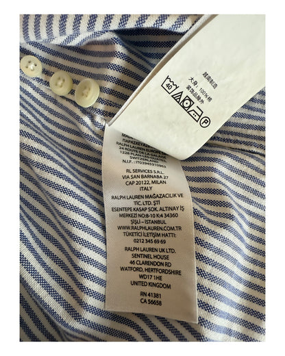 Polo Ralph Lauren Oxfordhemd blau weiß gestreift Größe M