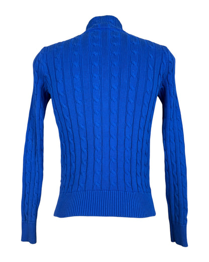 Polo Ralph Lauren Zopfmuster Strickjacke blau Größe S