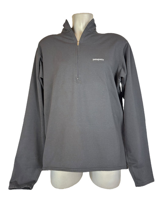 Patagonia Half Zip Pullover schwarz Größe L