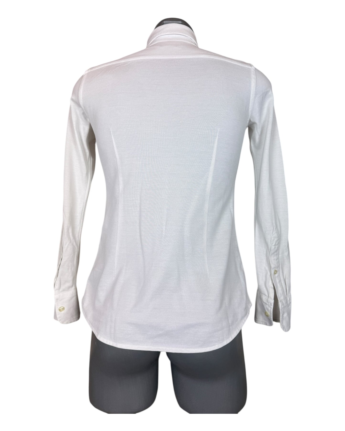 Polo Ralph Lauren Knit Oxfordhemd Bluse weiß Größe S