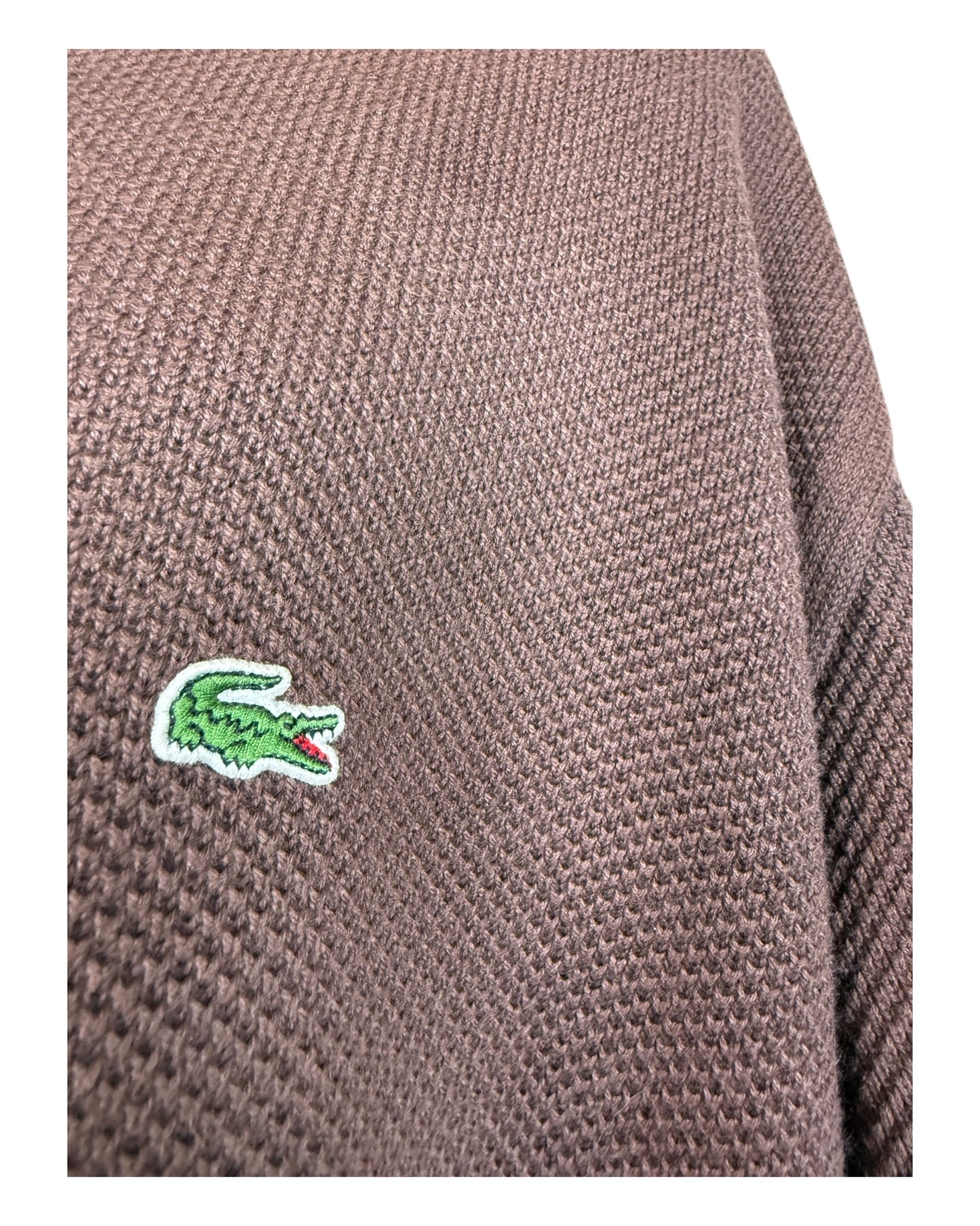 Lacoste Half Zip Pullover braun Größe XL