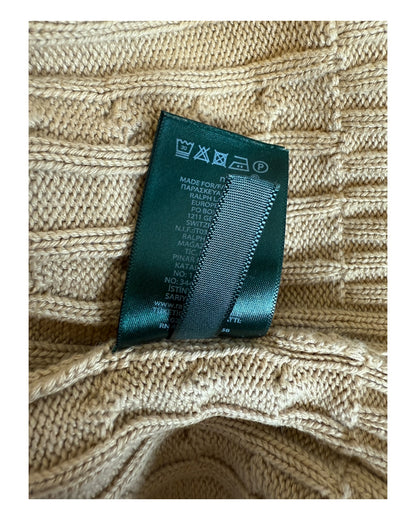 Polo Ralph Lauren Zopfmuster Pullover beige Größe M