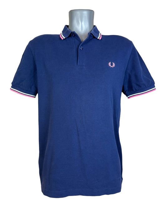 Fred Perry Poloshirt blau Größe M