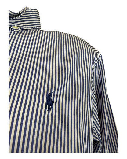 Polo Ralph Lauren Hemd blau weiß gestreift Größe L