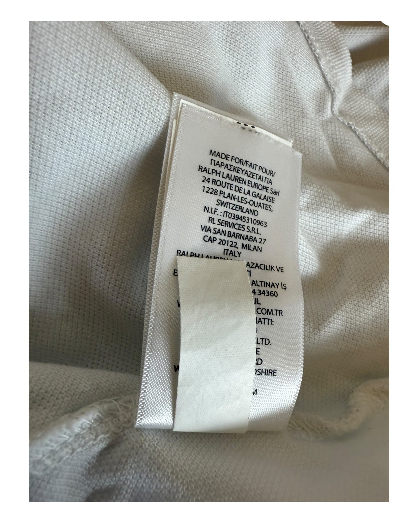 Polo Ralph Lauren Poloshirt weiß Größe L