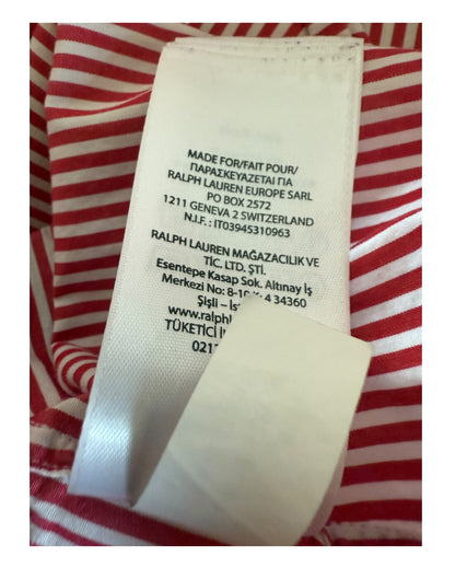 Polo Ralph Lauren Hemd rot weiß gestreift Größe M