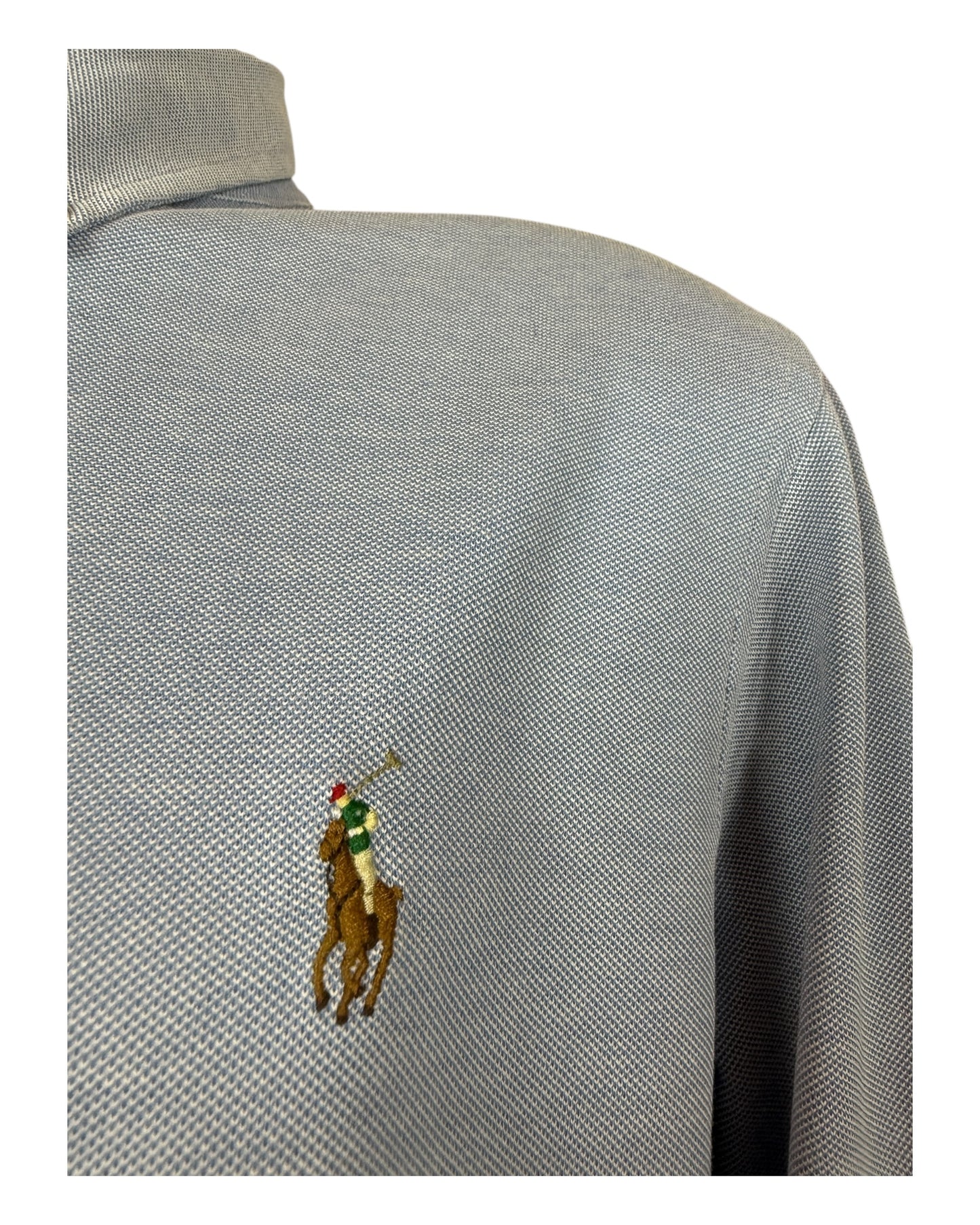 Polo Ralph Lauren Knit Oxfordhemd hellblau Größe L