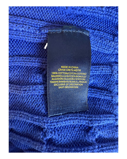Polo Ralph Lauren Zopfmuster Pullover blau Größe M