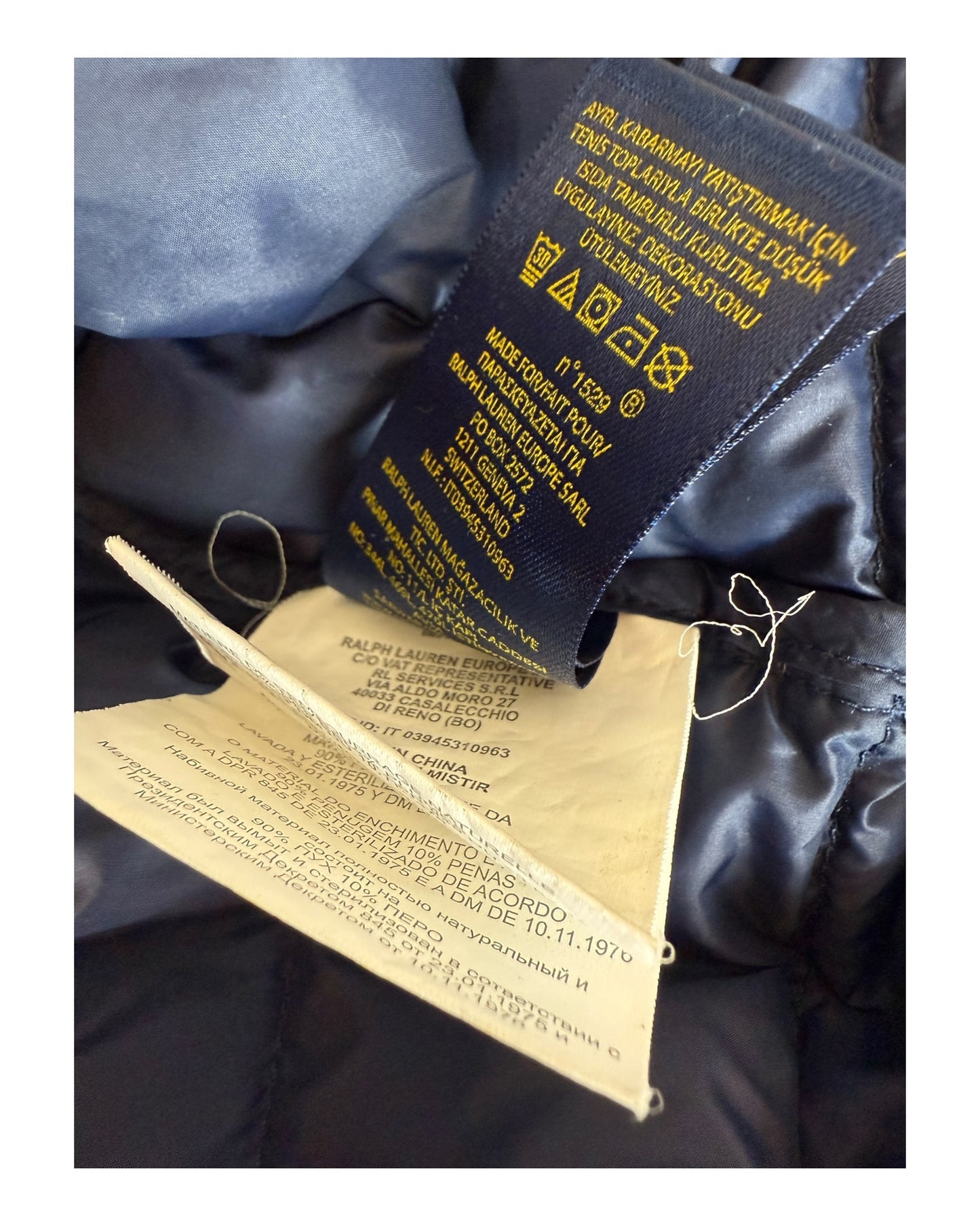 Polo Ralph Lauren Daunenweste marineblau Größe M