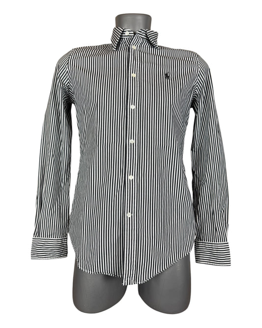 Polo Ralph Lauren Bluse schwarz weiß gestreift Größe M
