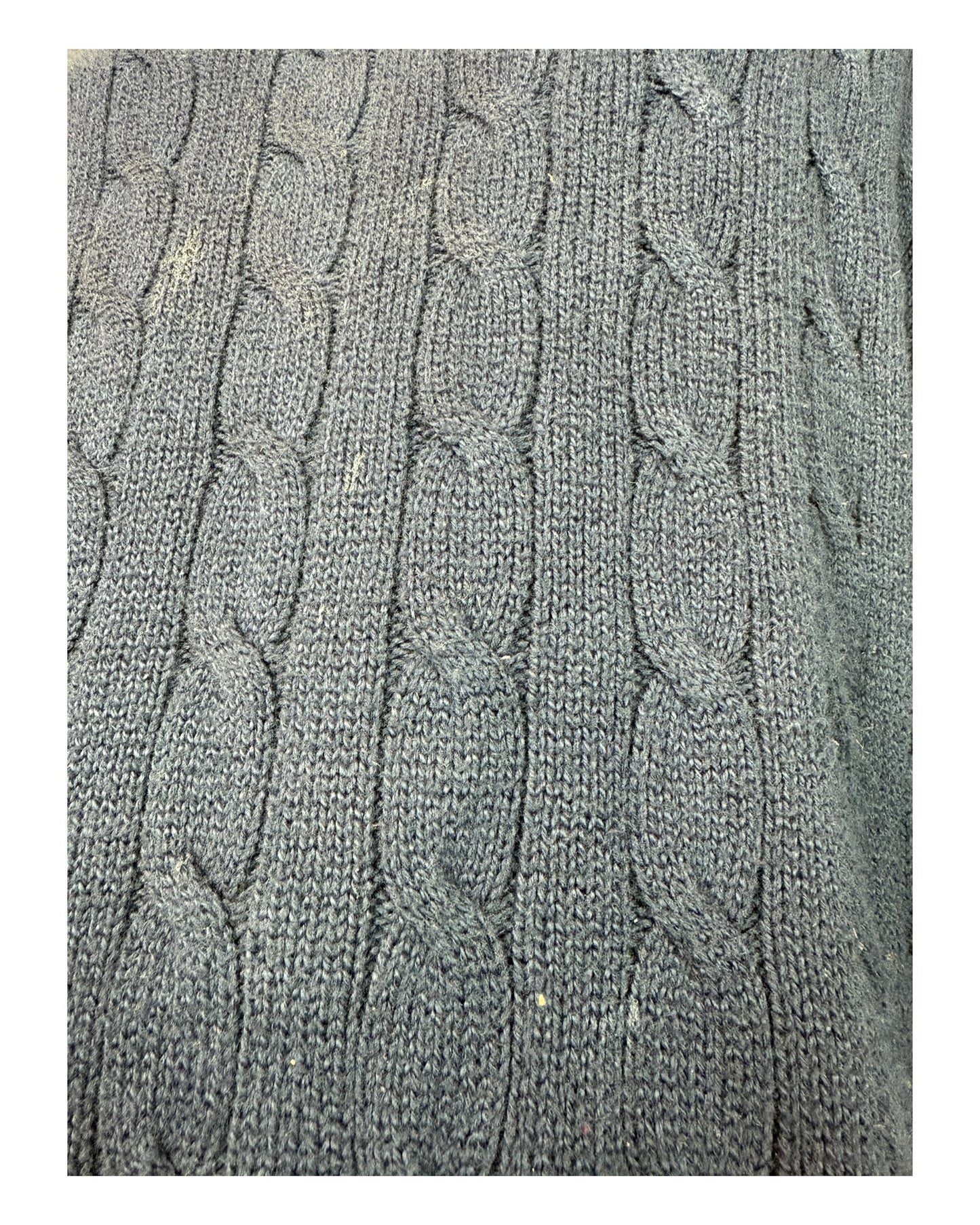 Polo Ralph Lauren Zopfmuster Pullover marineblau Größe M