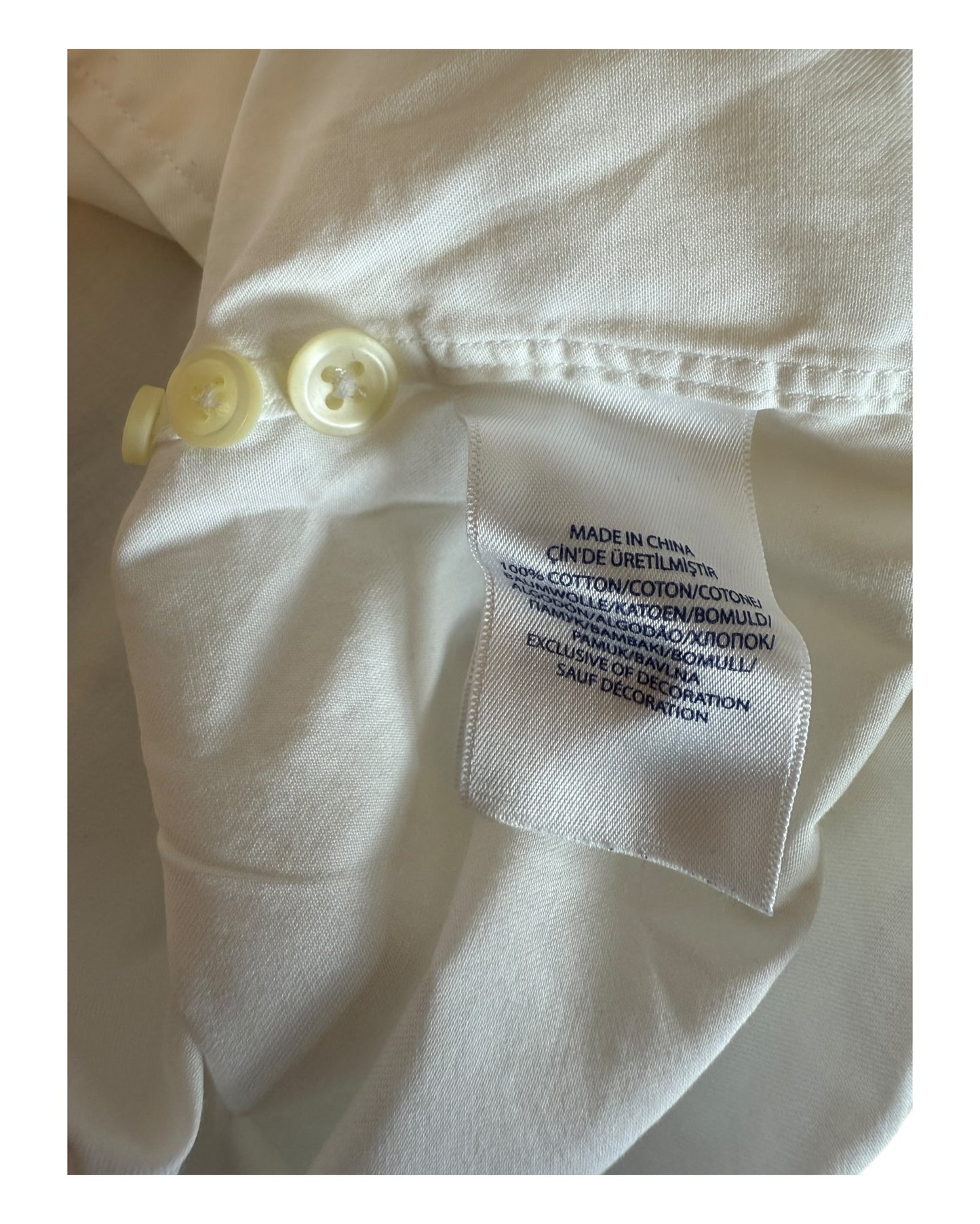 Polo Ralph Lauren Hemd weiß Größe M