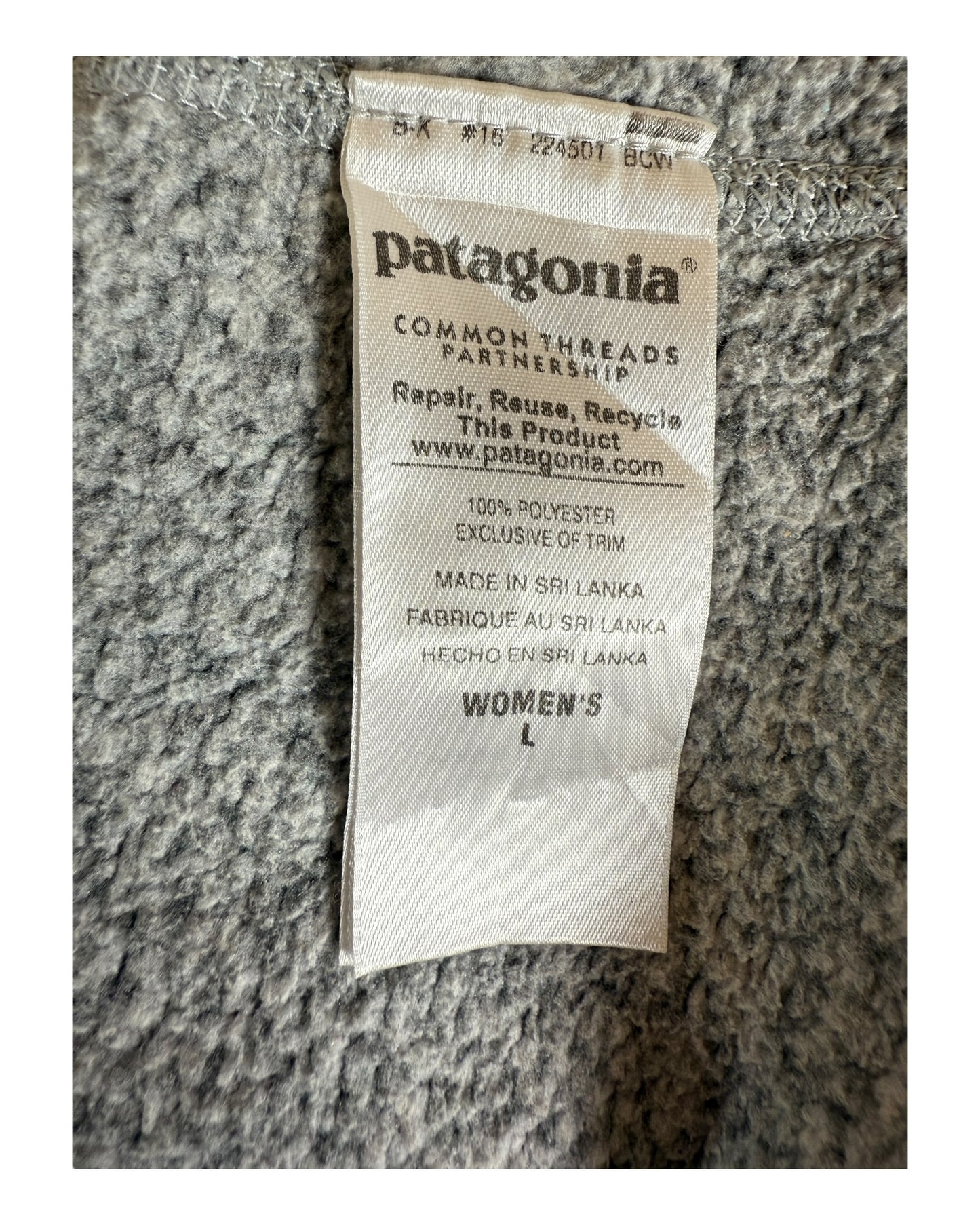 Patagonia Fleece Weste grau Größe L