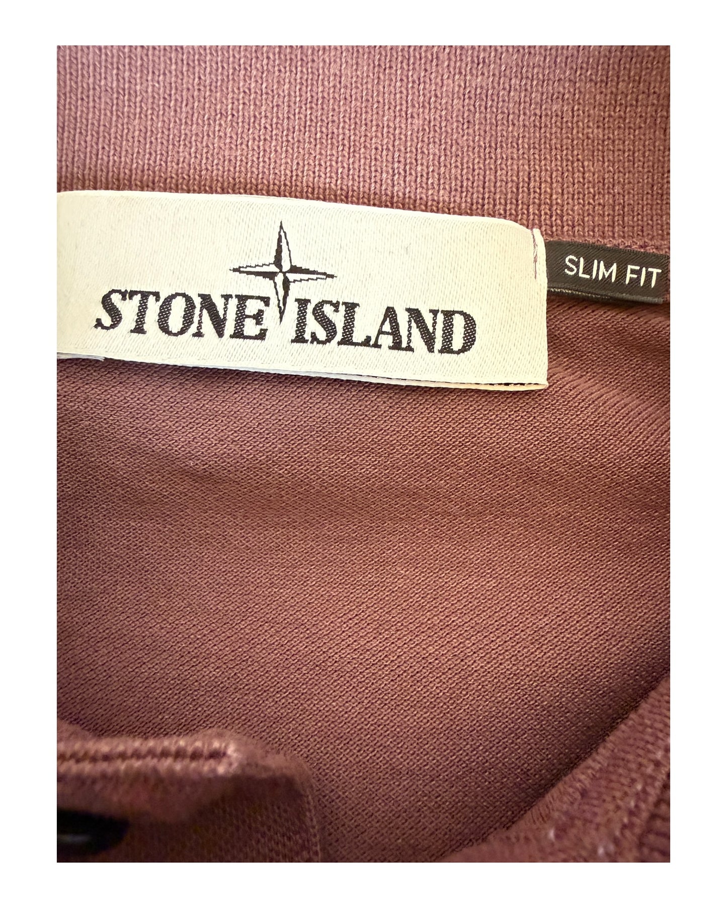 Stone Island Poloshirt bordeauxrot Größe M