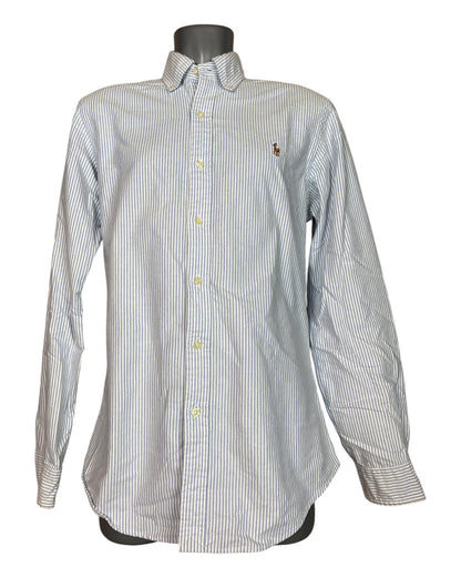 Polo Ralph Lauren Oxfordhemd blau weiß gestreift Größe M
