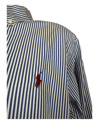 Polo Ralph Lauren Hemd blau weiß gestreift Größe L