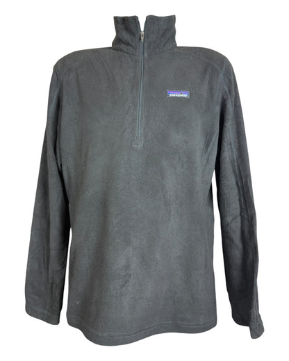 Patagonia Fleece Half Zip Pullover schwarz Größe XL