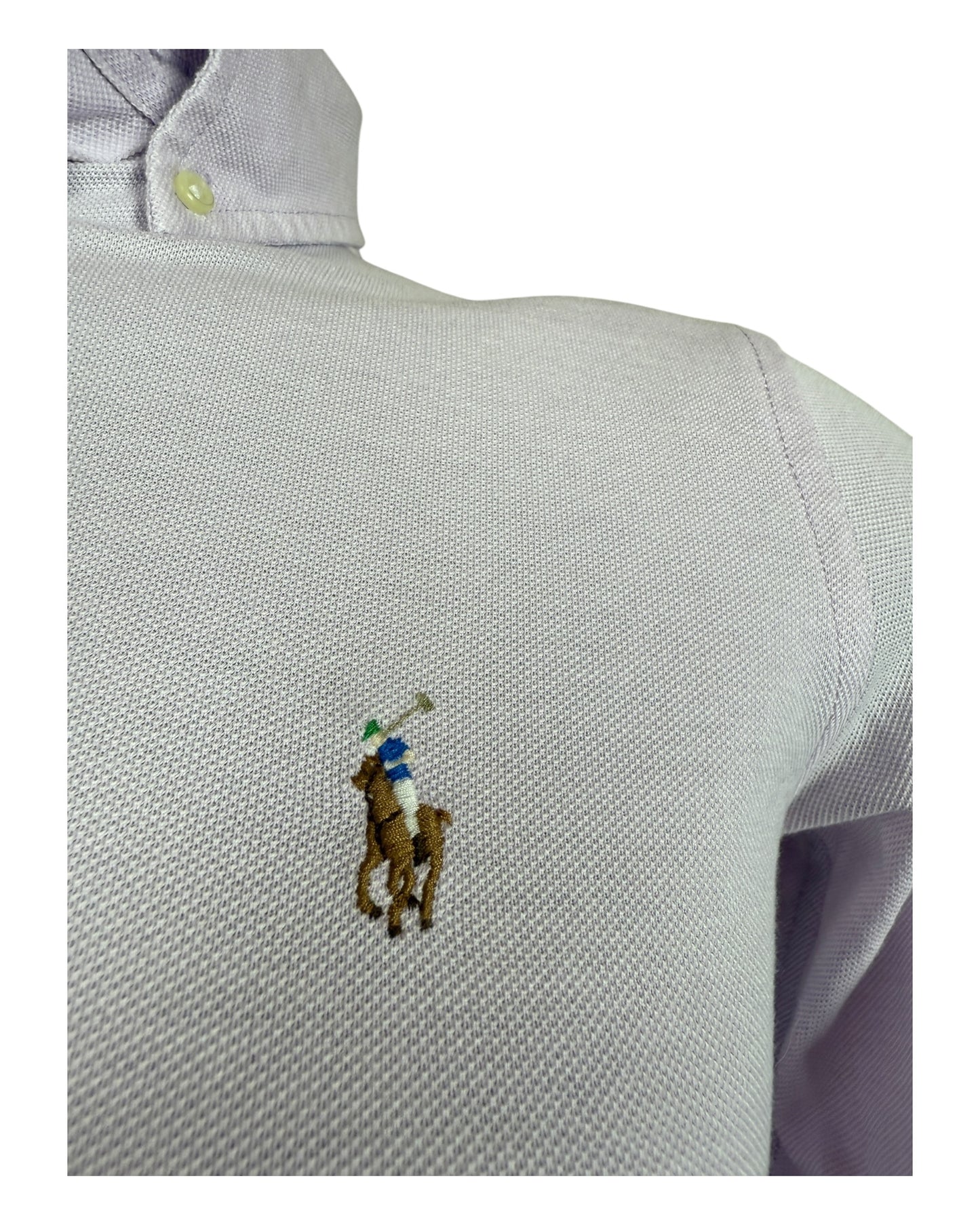 Polo Ralph Lauren Knit Oxford Bluse rosa Größe XS