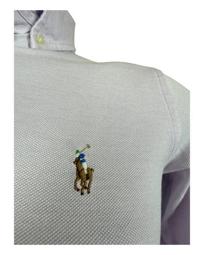 Polo Ralph Lauren Knit Oxford Bluse rosa Größe XS