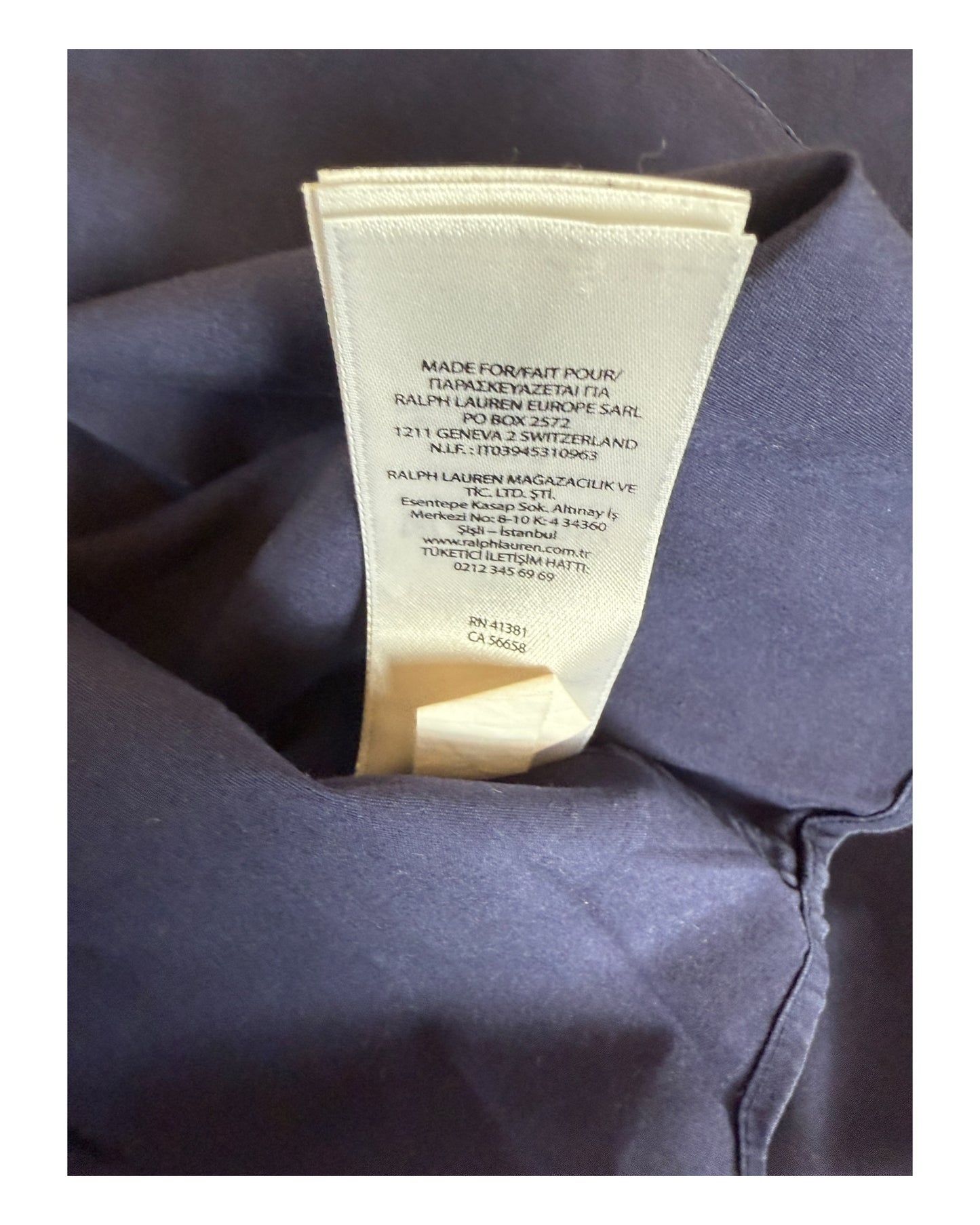 Polo Ralph Lauren Hemd marineblau Größe M