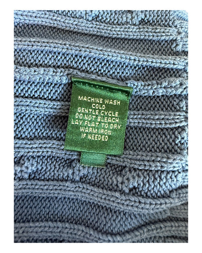 Polo Ralph Lauren Zopfmuster Pullover blau Größe M