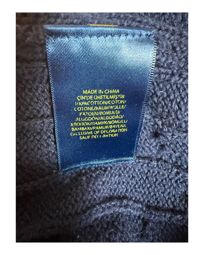 Polo Ralph Lauren Zopfmuster Pullover marineblau Größe M