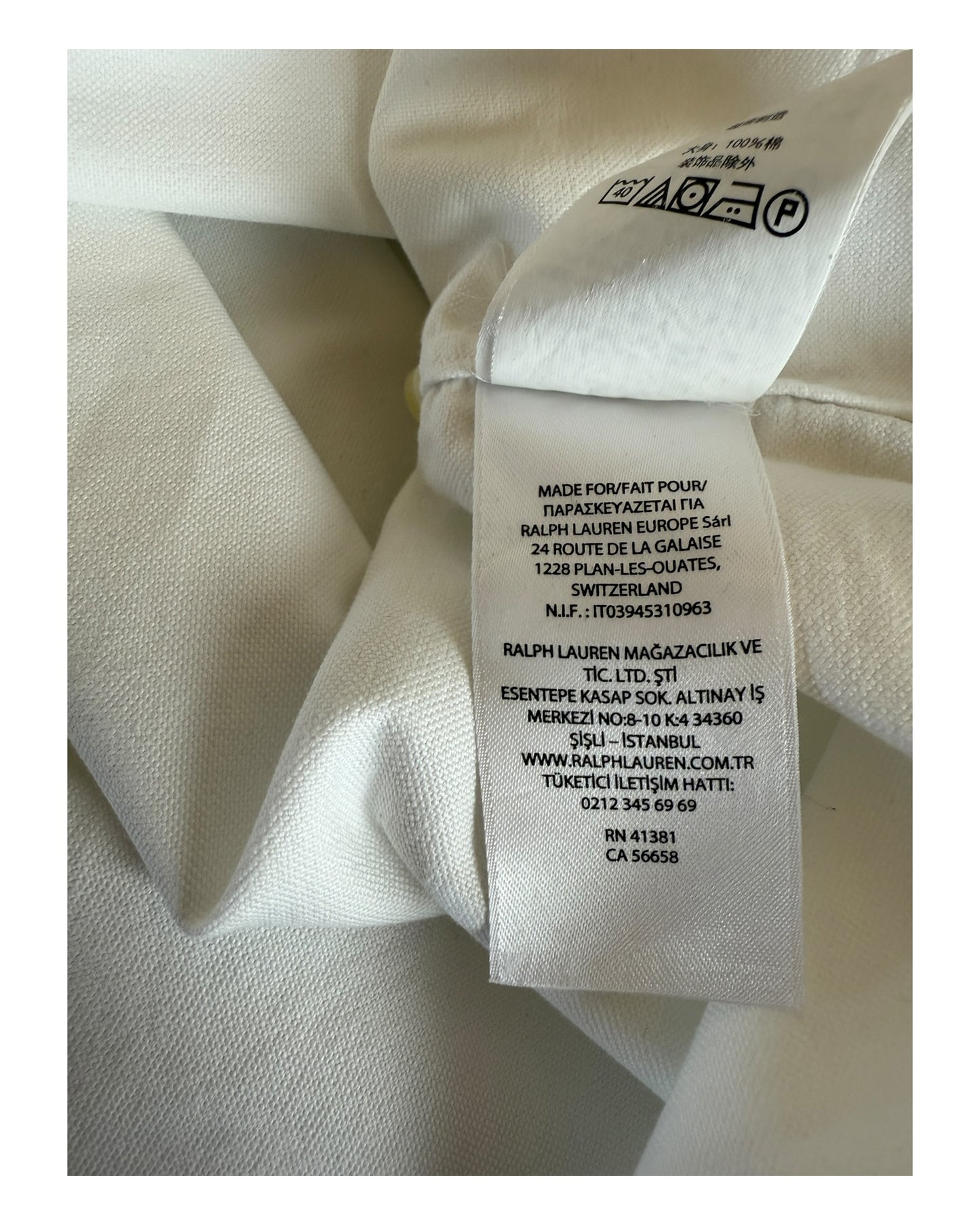 Polo Ralph Lauren Oxfordhemd weiß Größe M