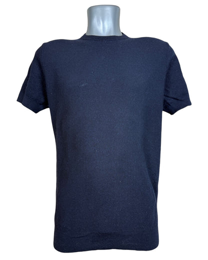 Suit Supply T-shirt Merinowolle marineblau Größe L