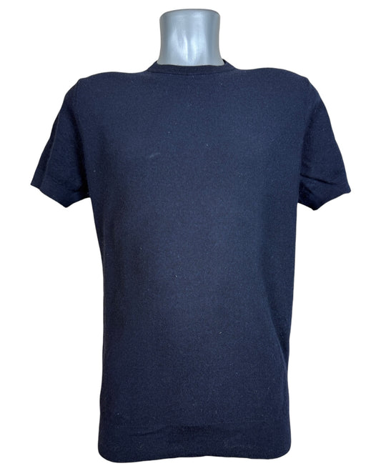 Suit Supply T-shirt Merinowolle marineblau Größe L
