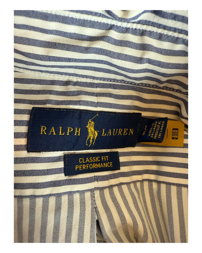 Polo Ralph Lauren Hemd blau weiß gestreift Größe L