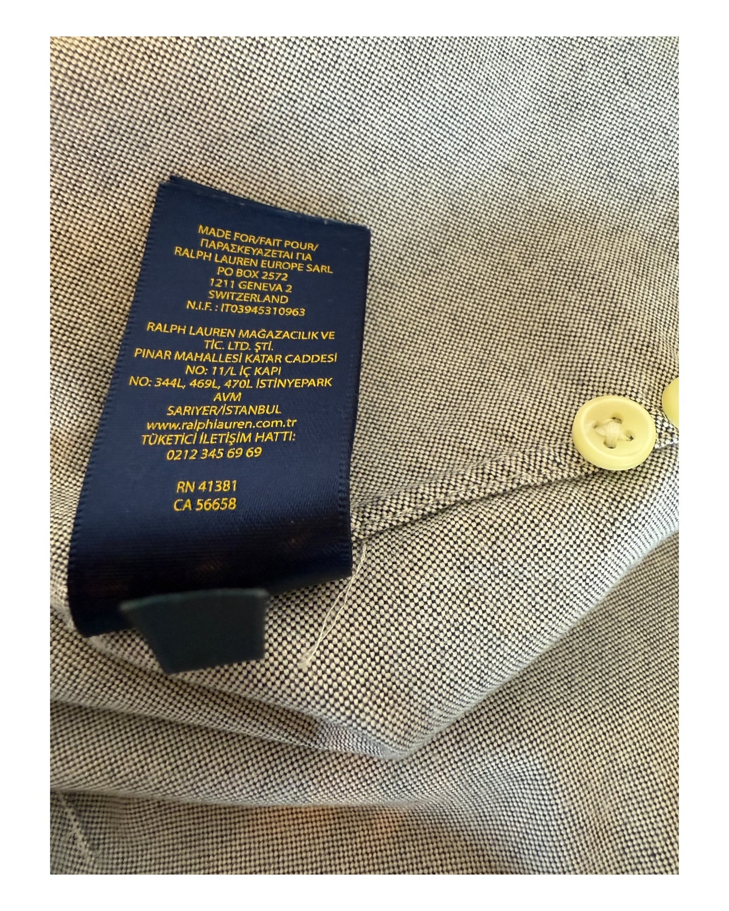 Polo Ralph Lauren Bluse grau Größe M